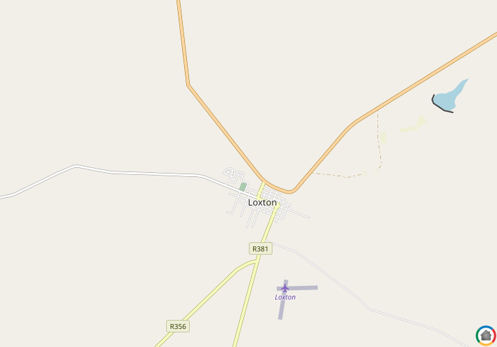 Map location of Loxton